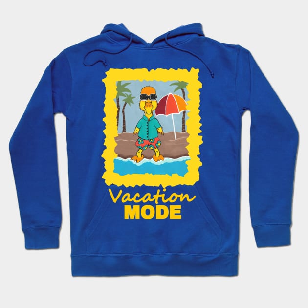 Funny Duck On Vacation Hoodie by SartorisArt1